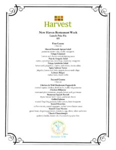 Harvest New Haven Restaurant Week 2021